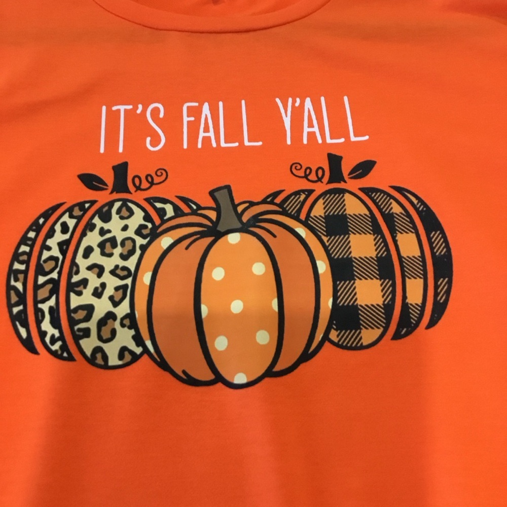 Orange Fall Graphic Tee